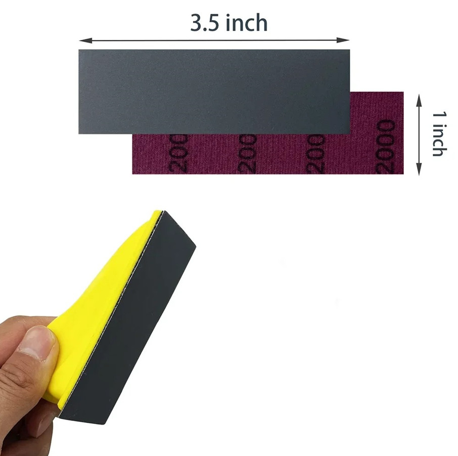 71pcs Mini Sandpaper Kit Hook Loop Sanding Block 400-3000 Grit Set Tool – NEW