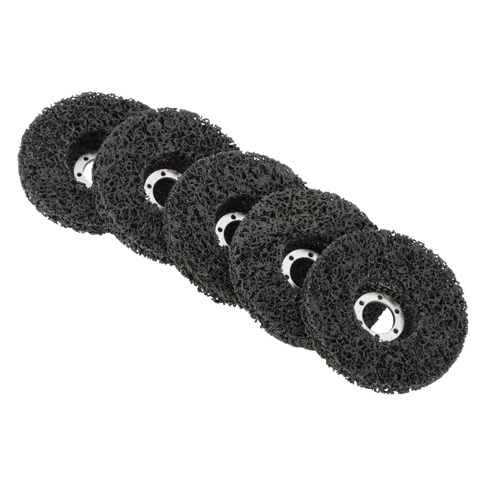 10 PCS 4-1/2″ x 7/8″ Black Diamond Grinding Discs Strip Discs for Angle Grinder