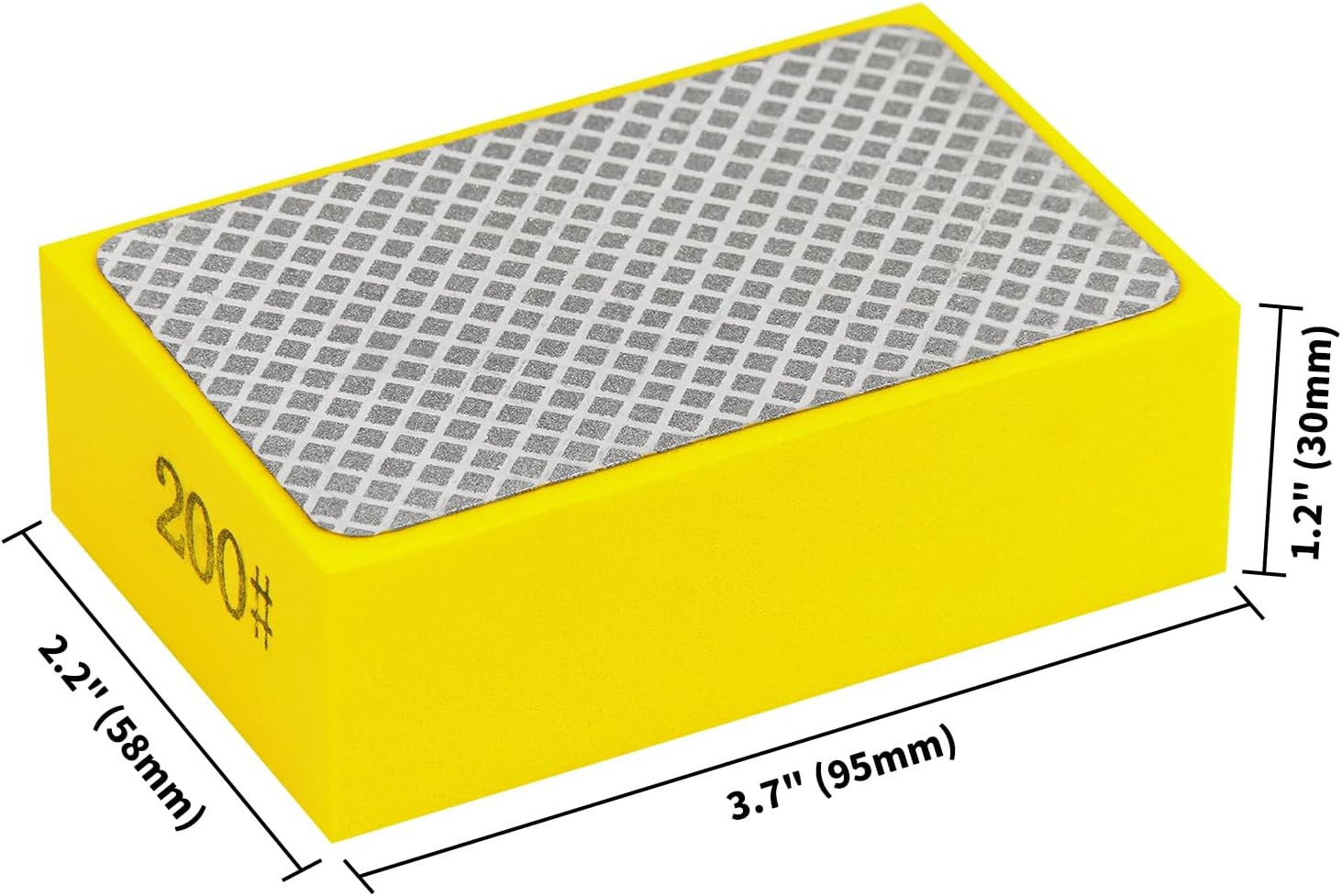 Diamond Polishing Pads Sanding Blocks – 4pcs Diamond Sanding Sponge Pads Tile T