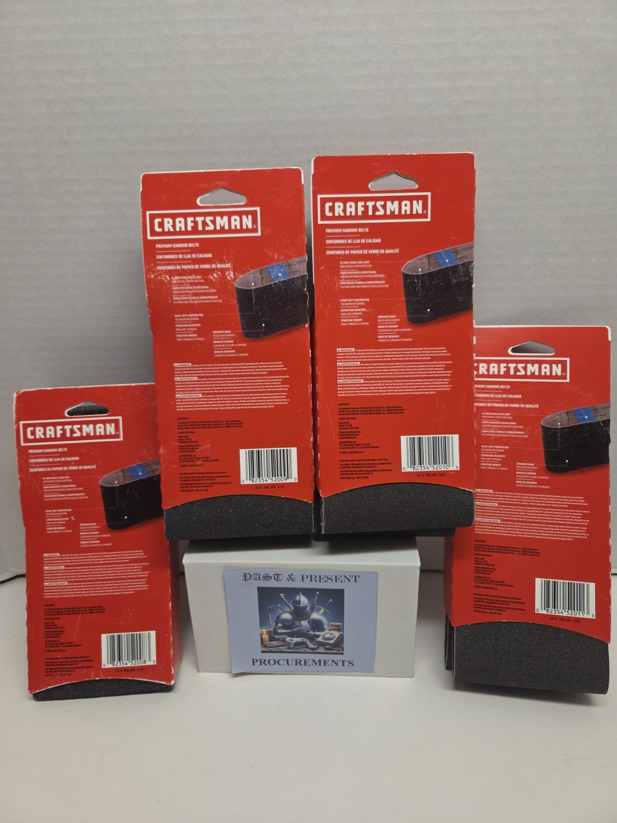 Craftsman 4″x 36″ LOT 36, 60, 80 and 120 Grits – 2 per pack BRAND NEW