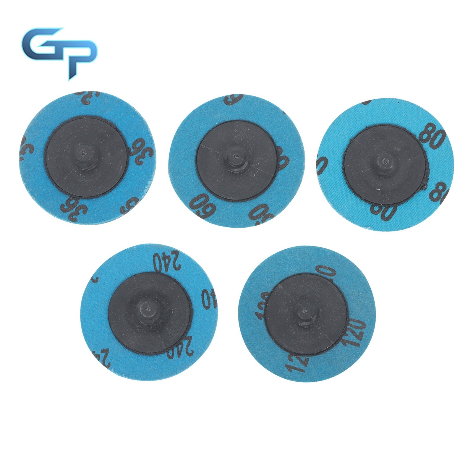 50 PCS 2 Inch 36/60/80/120/240 Grit Roll Lock Sanding Discs for Die Grinder
