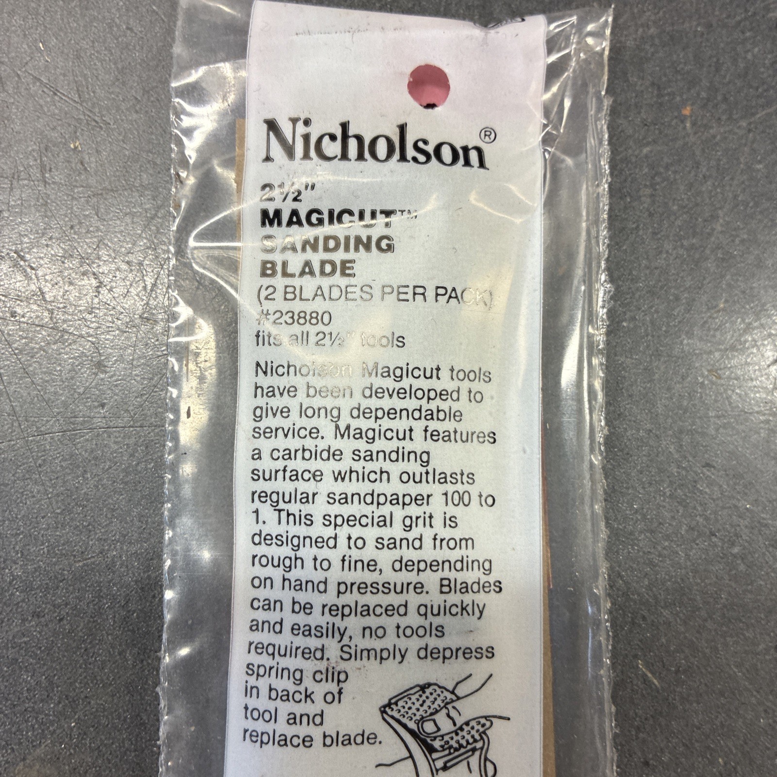 Lot Of 42 Nicholson Magicut 2.5” Sanding Blades 23880 – Fits 23873 Shaper USA