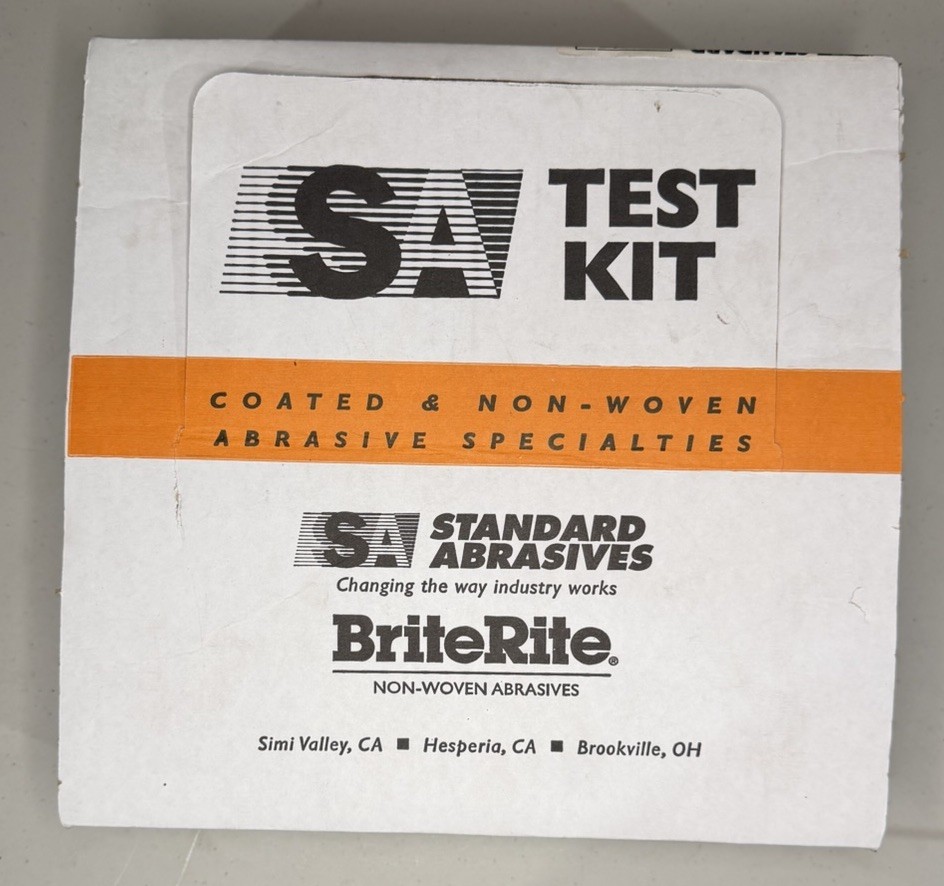 Standard Abrasives Brite Rite Test Kit Surface Conditioning Combo NEW
