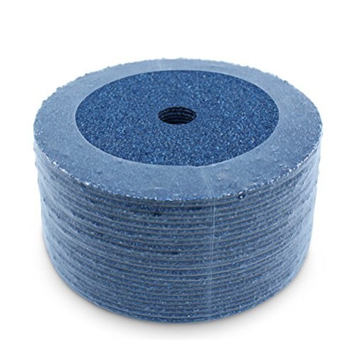 25-Pack Zirconia Resin Fiber Grinding Discs, 7″ – 24 Grit