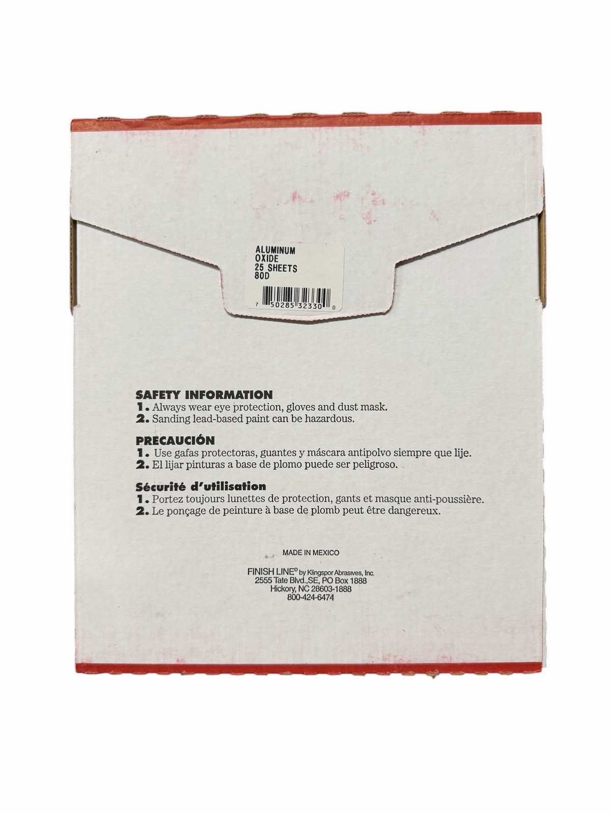 Aluminum Oxide Sanding Sheets 9×11” 80 Grit 25 Sheets Contractor Pack