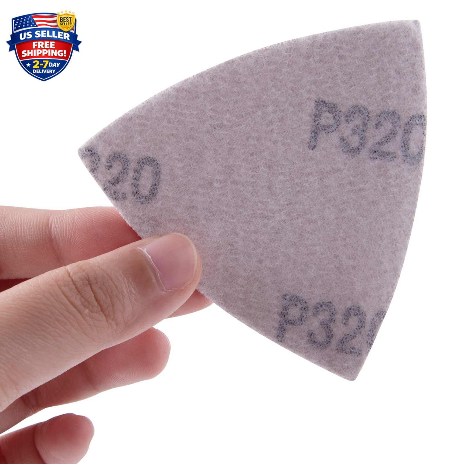 100 Pieces Triangle Sanding Pads Triangular Sandpaper Sanding Sheets Fit for …