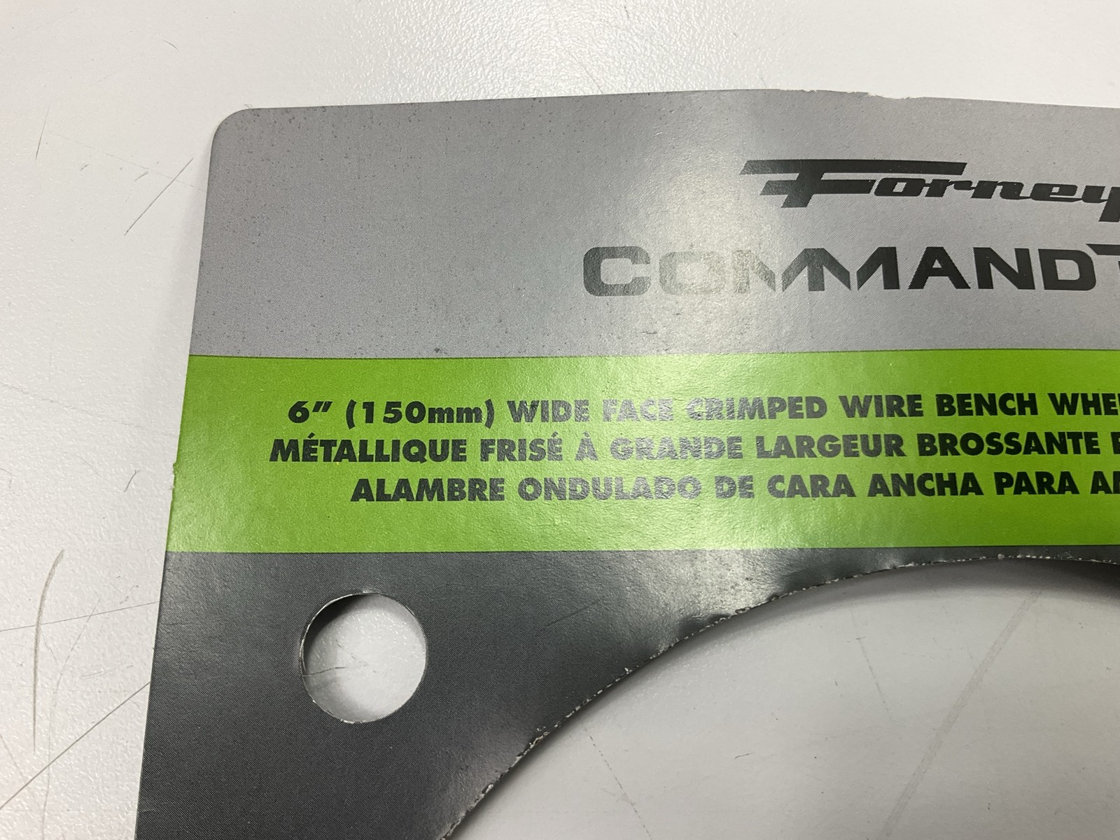 Forney 72896 Command PRO Wire Wheel, Crimped, 6 In X .014 In X 1/2 In – 5/8 In