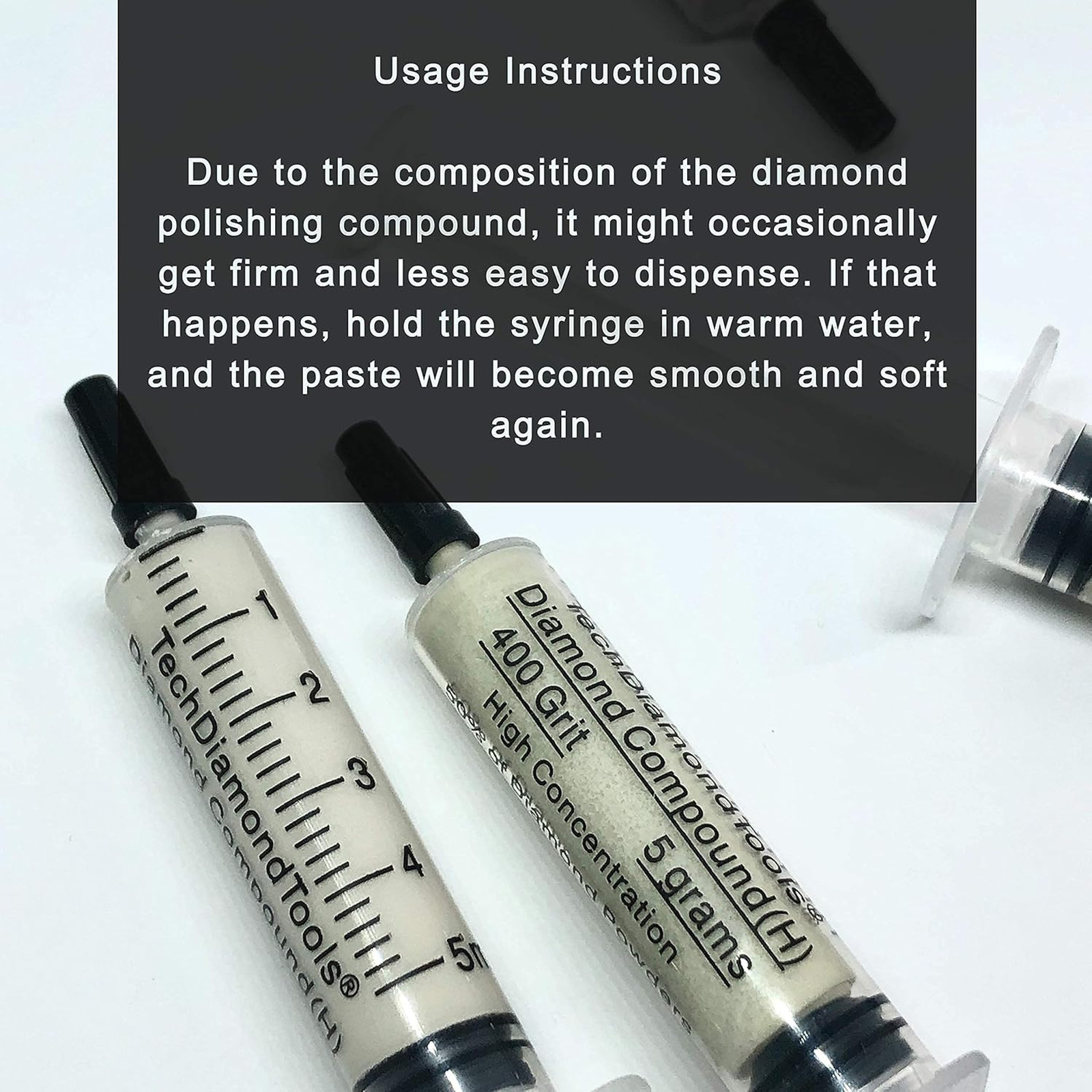 Diamond polishing compound USA made 4000 grit 2-4 microns for metal glass