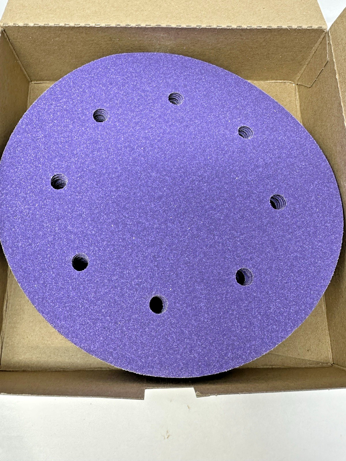 New 3M Cubitron II 737U 8″ Sanding Abrasive Discs, 80+ Grit, 25 Discs 31376