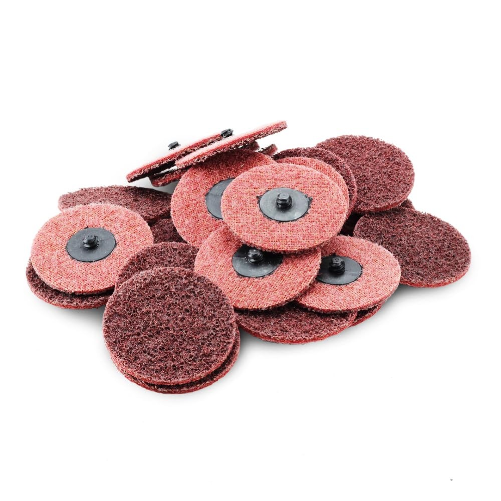 BHA Surface Conditioning Quick Change Discs, 3″ Red Medium Prep Pad 25 Pack