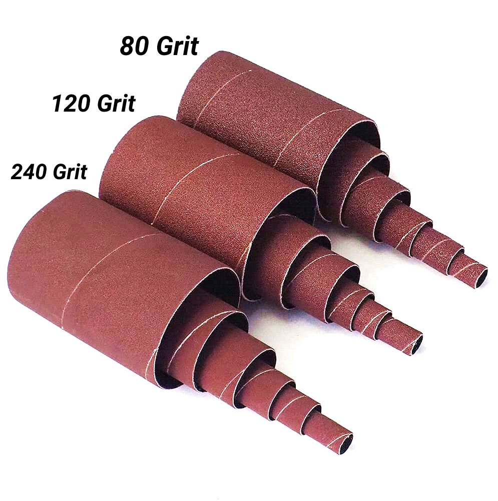 4.5″ Replacement Oscillating Spindle Sanding Sleeves 80 120 240 Grit Sandpaper