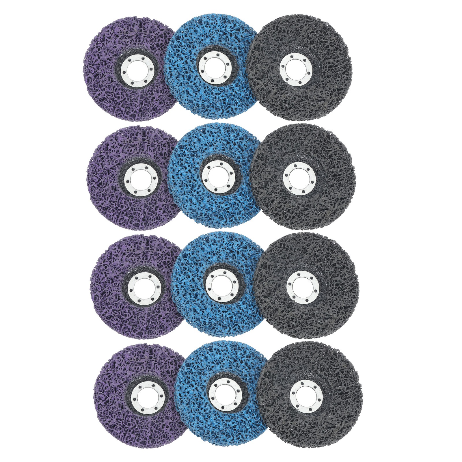 12 Pack: 4-1/2 x 7/8 Inch Diamond Grinding Discs Set 3 Colors for Angle Grinder