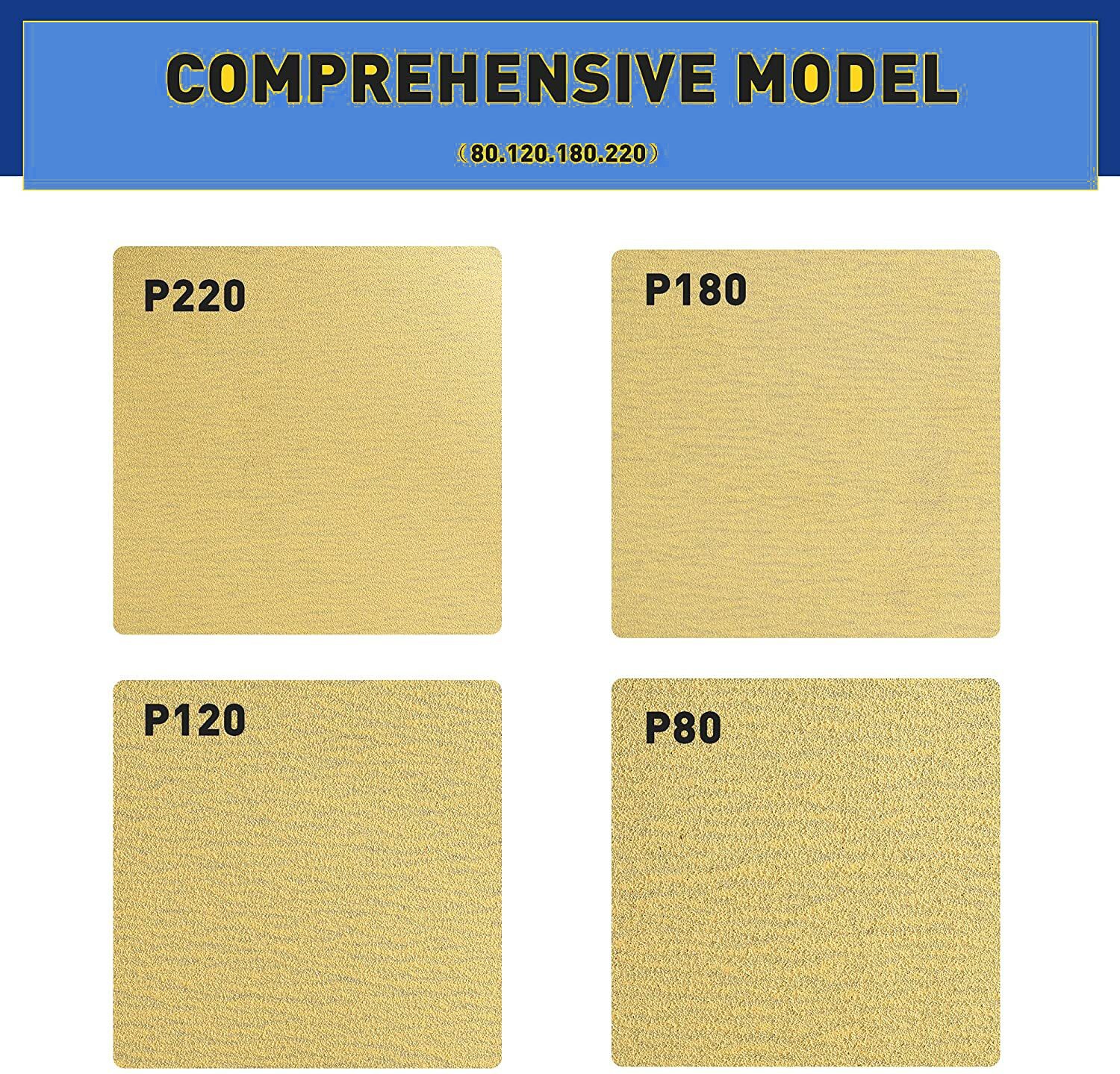 6 inch 150mm Self Adhesive Sanding Discs Sticky Backed Sandpaper 80 – 220 Grits
