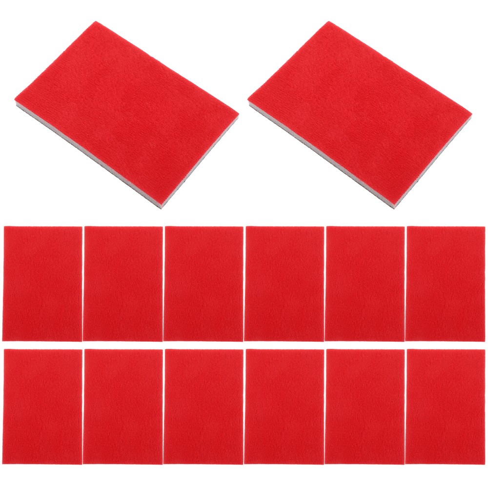 30Pcs Medium Grit Sanding Sponge Sheets for Polishing Metal Plastic Red Sponge