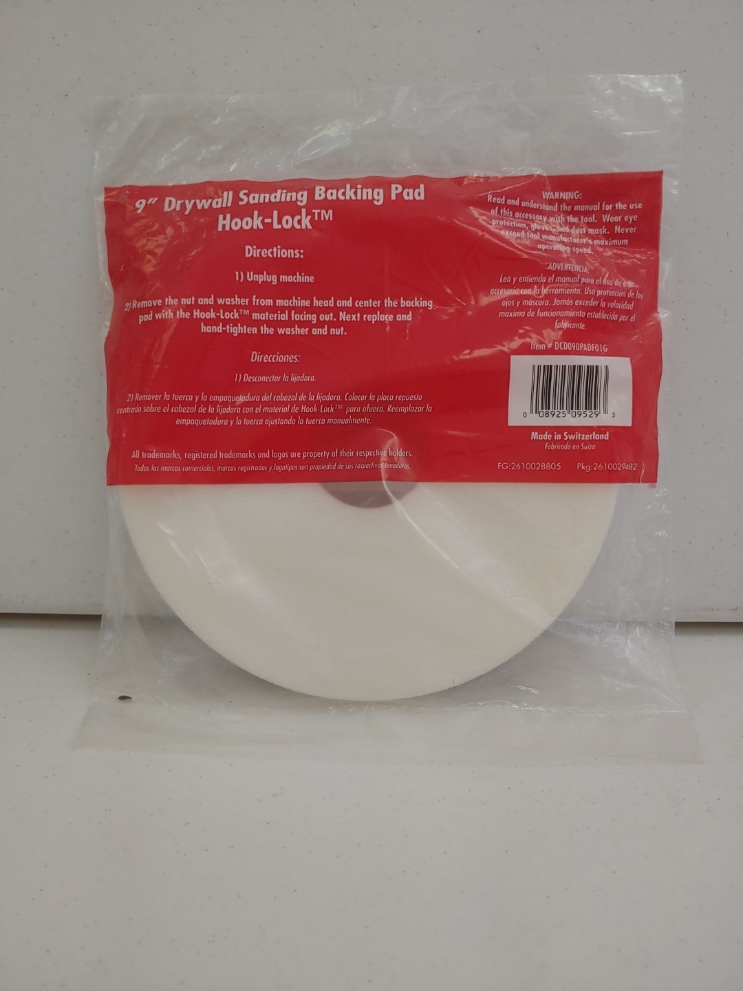 DIABLO 9 in. Drywall Sanding Backing Pad, 7800, Porter Cable, 1 Pack RT