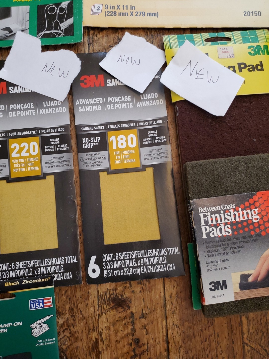 Lot of Sandpaper & Disks 3M Norton PerforMax Sears Performax Ryobi Wood Working