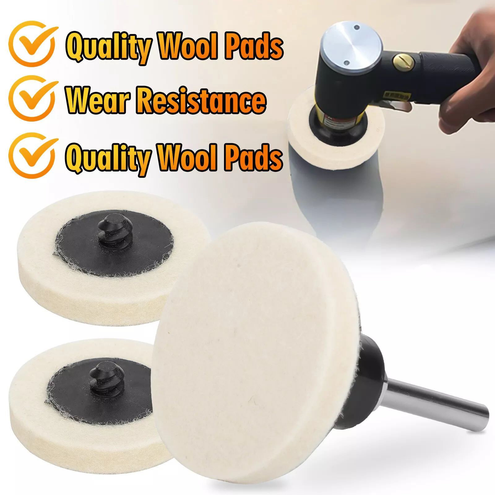 Maximum 30000 Disc Polishing Buffing Pads 2-inch diameter Disc Pad Holder