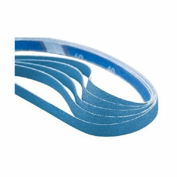 Norton 60 Grit Blue Fire 3/8X 13 Inch Sanding Belt For Mini Belt Sander
