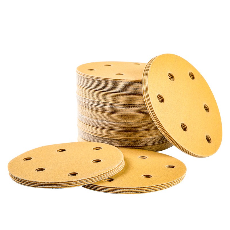 5 Inch 125mm Round Dry Sanding Discs 80-800 Grit Hook & Loop Sandpaper 6 Holes