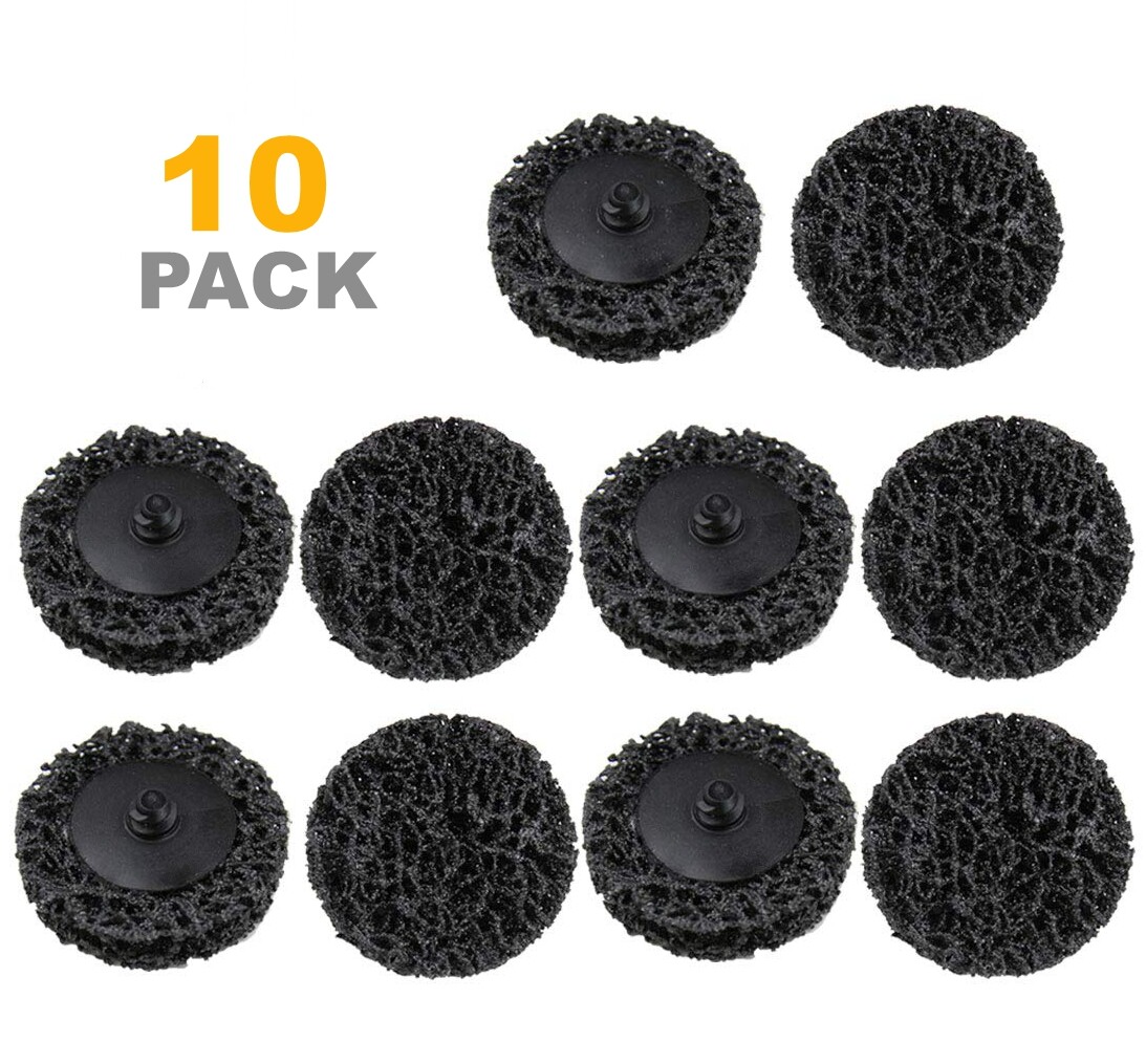 10PC 2 in Roll Lock Poly Strip Clean Die Grinder Sanding Disc Paint Rust Removal