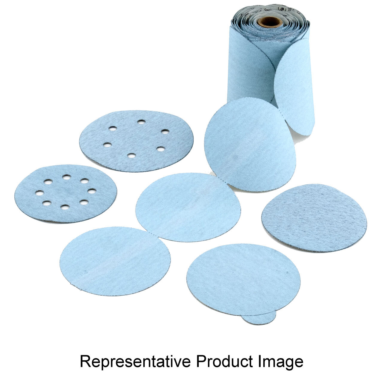 United Abrasives-SAIT 35319 5″ 6S Stearated Ceramic Paper Disc H&L No Nole 50 Pk