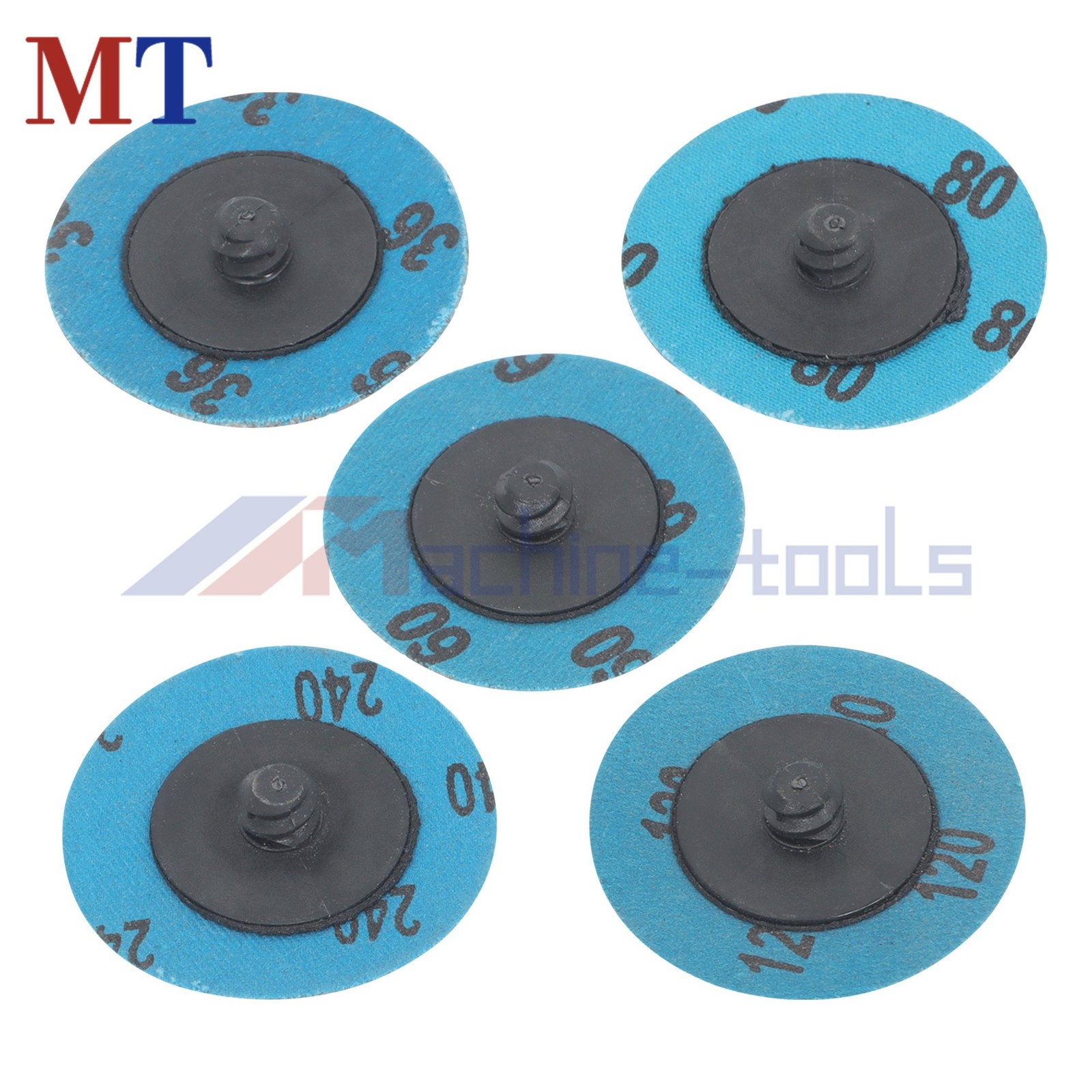 50 Pcs 2″ Grinder Sanding Grinding Discs (10 Pcs Each Of 36,60,80,120 and 240)