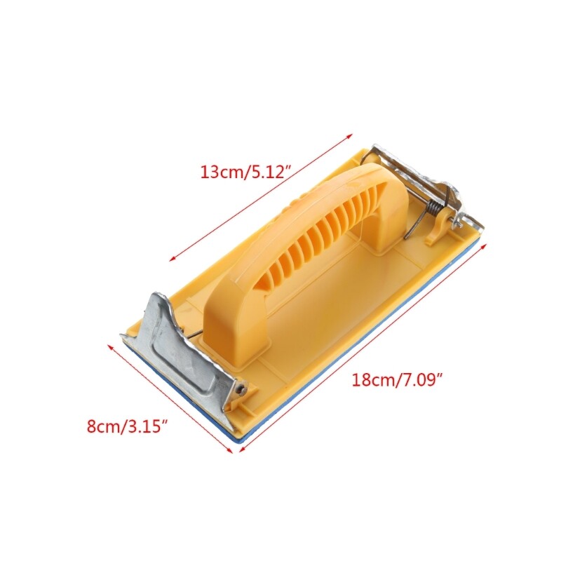 Portable Hand Sander with Handle Manual Sandpaper Holder Hand Sanding Block