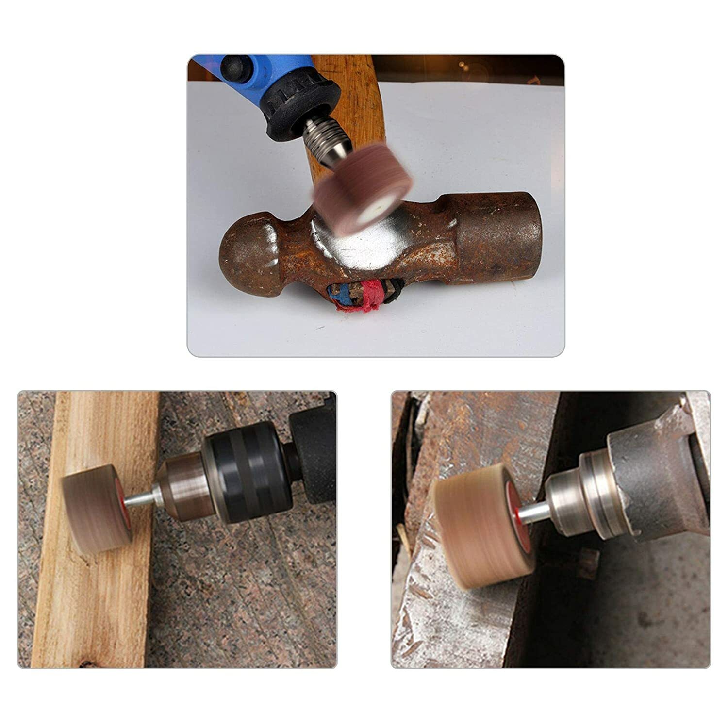 2x1x1/4″ Flap Wheel Sander for Drill Mounted Sanding Grinding 40 60 80 120 Grit