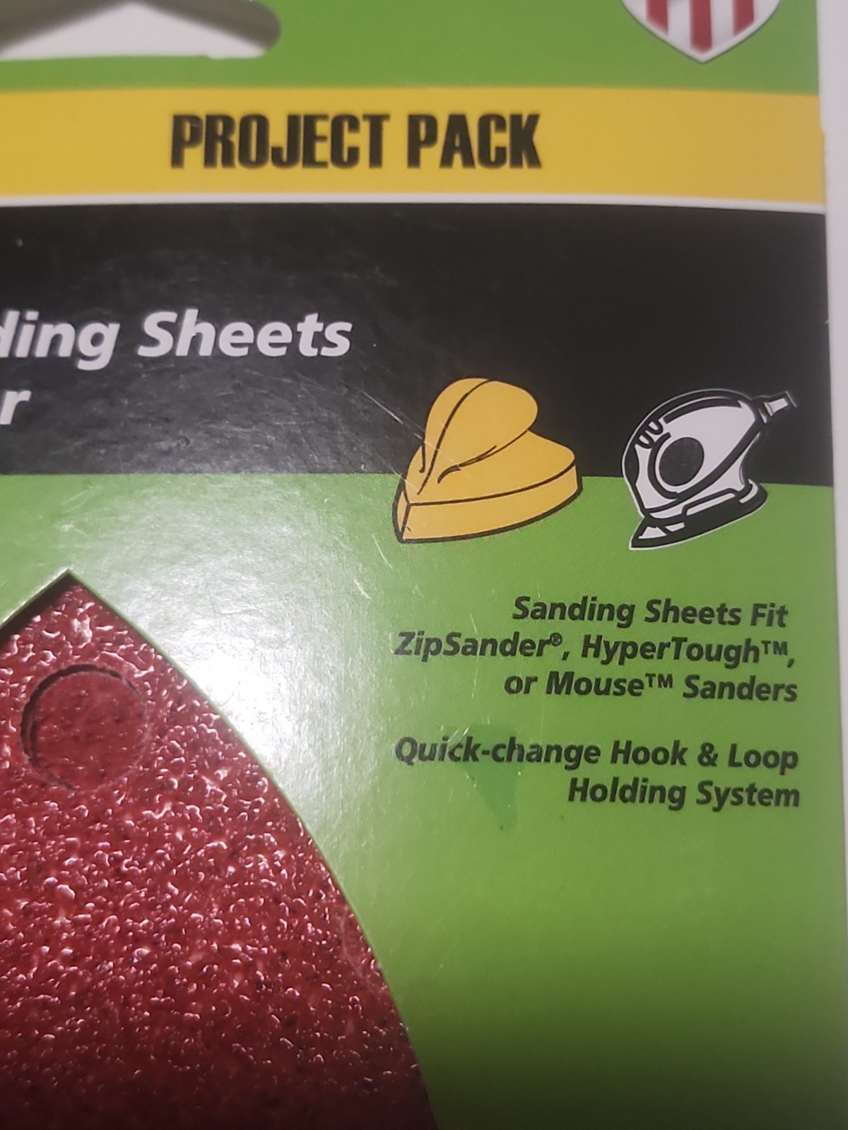Gator Red Resin 10 Hook Loop Sanding Sheets 60 Medium Grit Project Pack