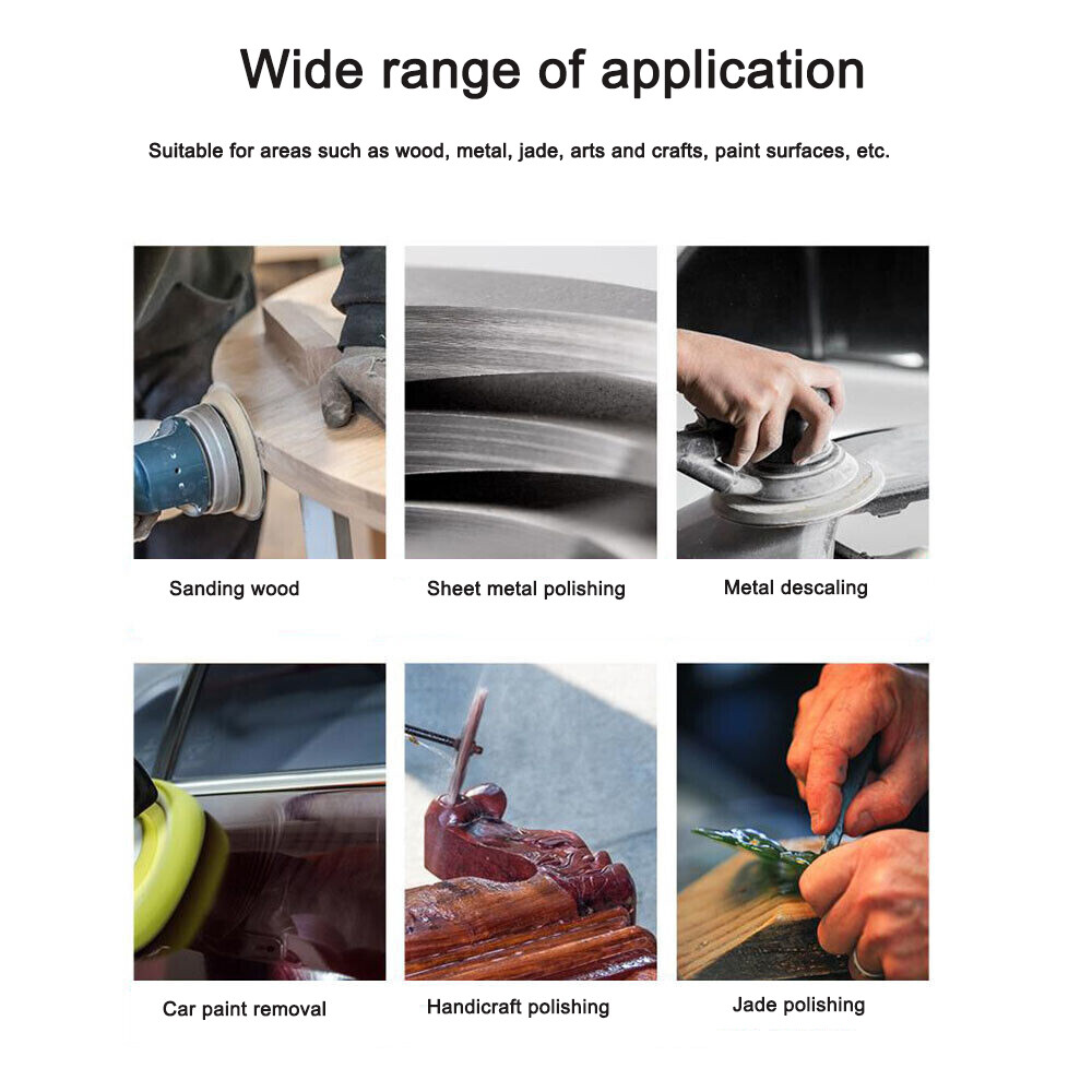 150mm Ceramic Sanding Discs 6in Sandpaper Plain Pads for Hard Wood Steel Metal