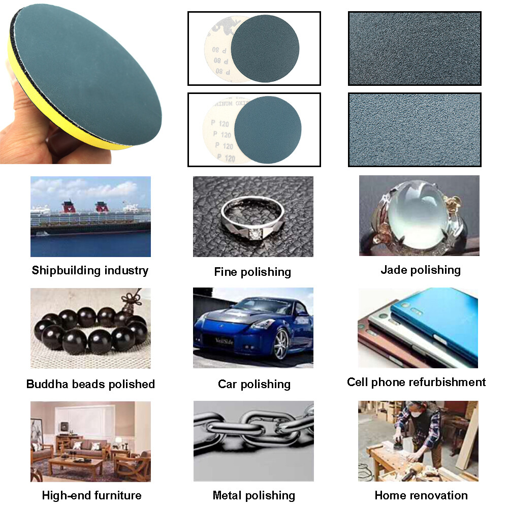 30Pcs 4 Inch Sanding Disc Bonded Sandpaper Metal Abrasive Grinding Pad 60-400#