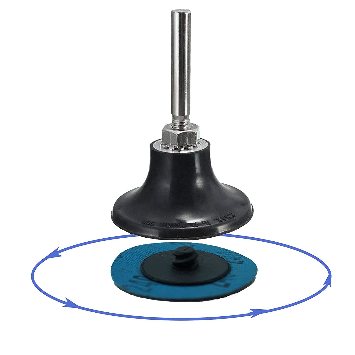 2PCS 2″Roll Lock Sanding Disc Pad Holder Adapter 1/4″Shank for Die Grinder Drill