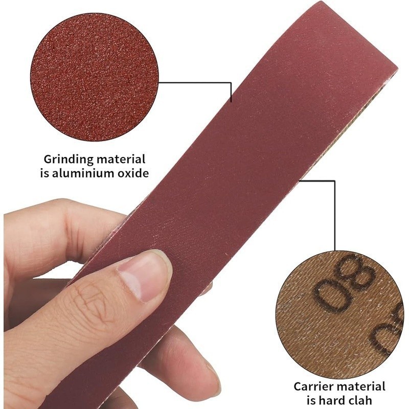 20Pcs Premium Sanding Belts Set 13 x 1.2inch /330x30mm High Use Value New