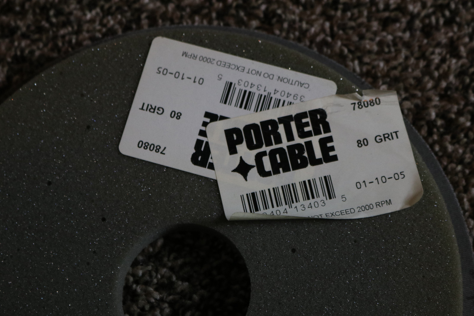 Porter Cable 78080 80 Grit Sanding Disks