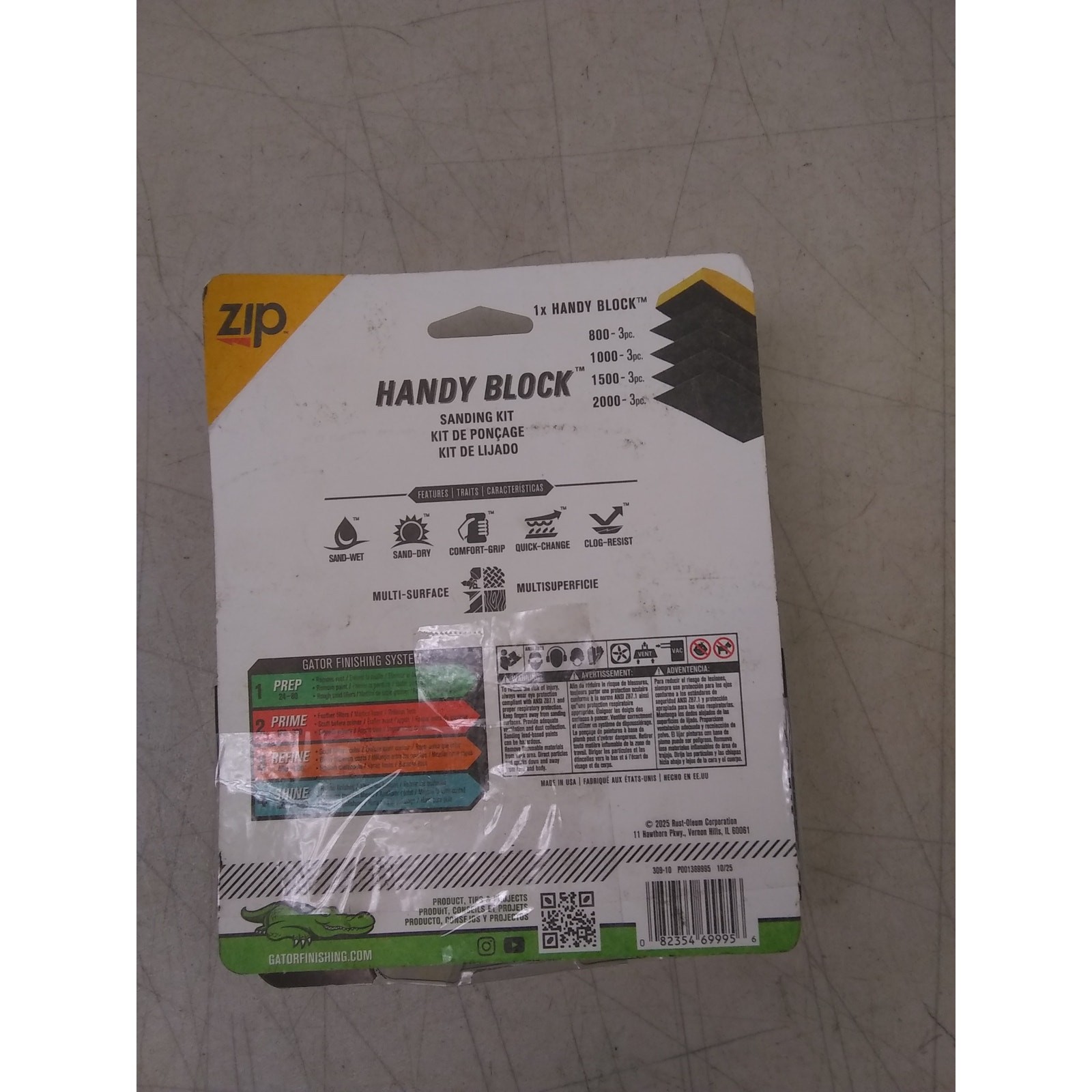 Gator Finishing Products Handy Block Sanding Kit WD 800-1000-1500-2000