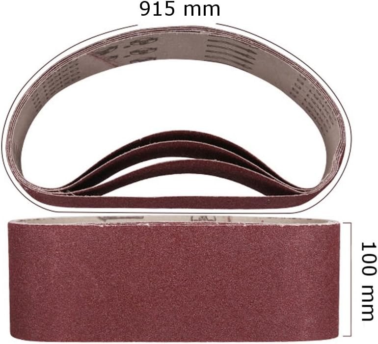 4 Inch X 36 Inch Sanding Belts, 60/80/120/240/320 Grits, Belt Sander Tool for W