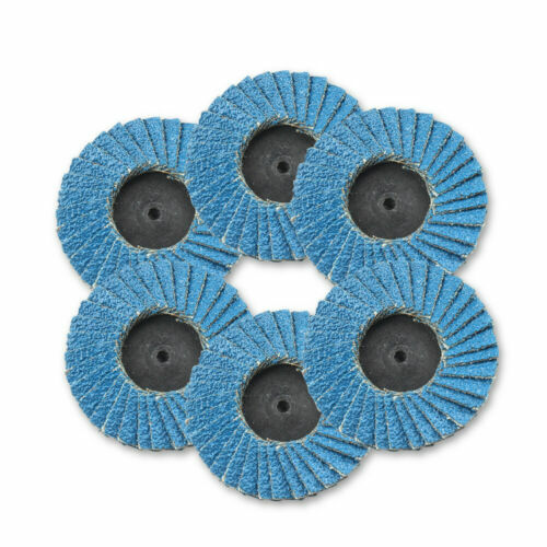 10PC Quick Change 2 inch Roll Lock Flap Sanding Disc 40-120 Grit for Die Grinder