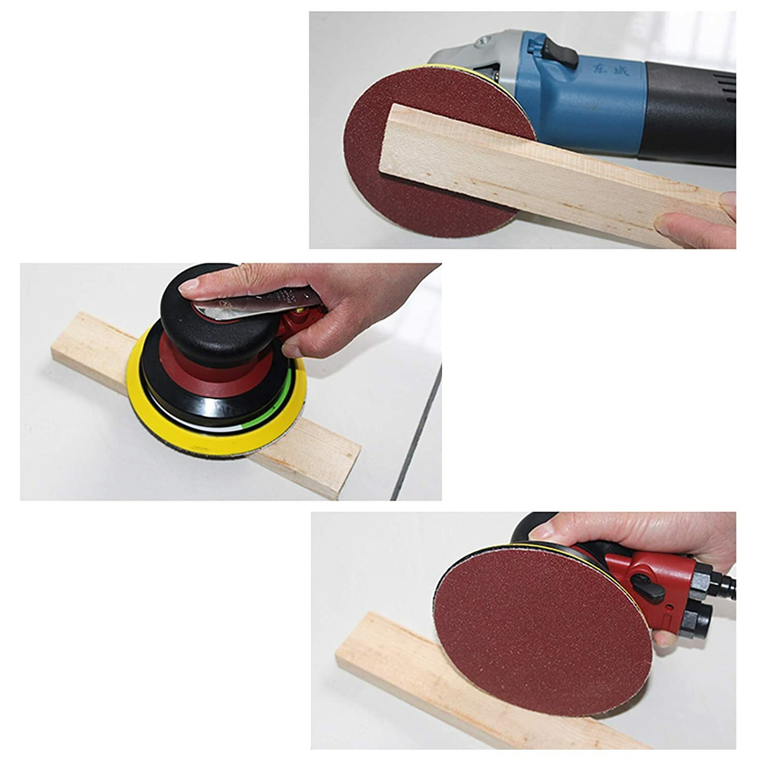 160 Pack 6 in PSA Sanding Discs Self Adhesive 80-1000 Grit Sticky Back Sandpaper