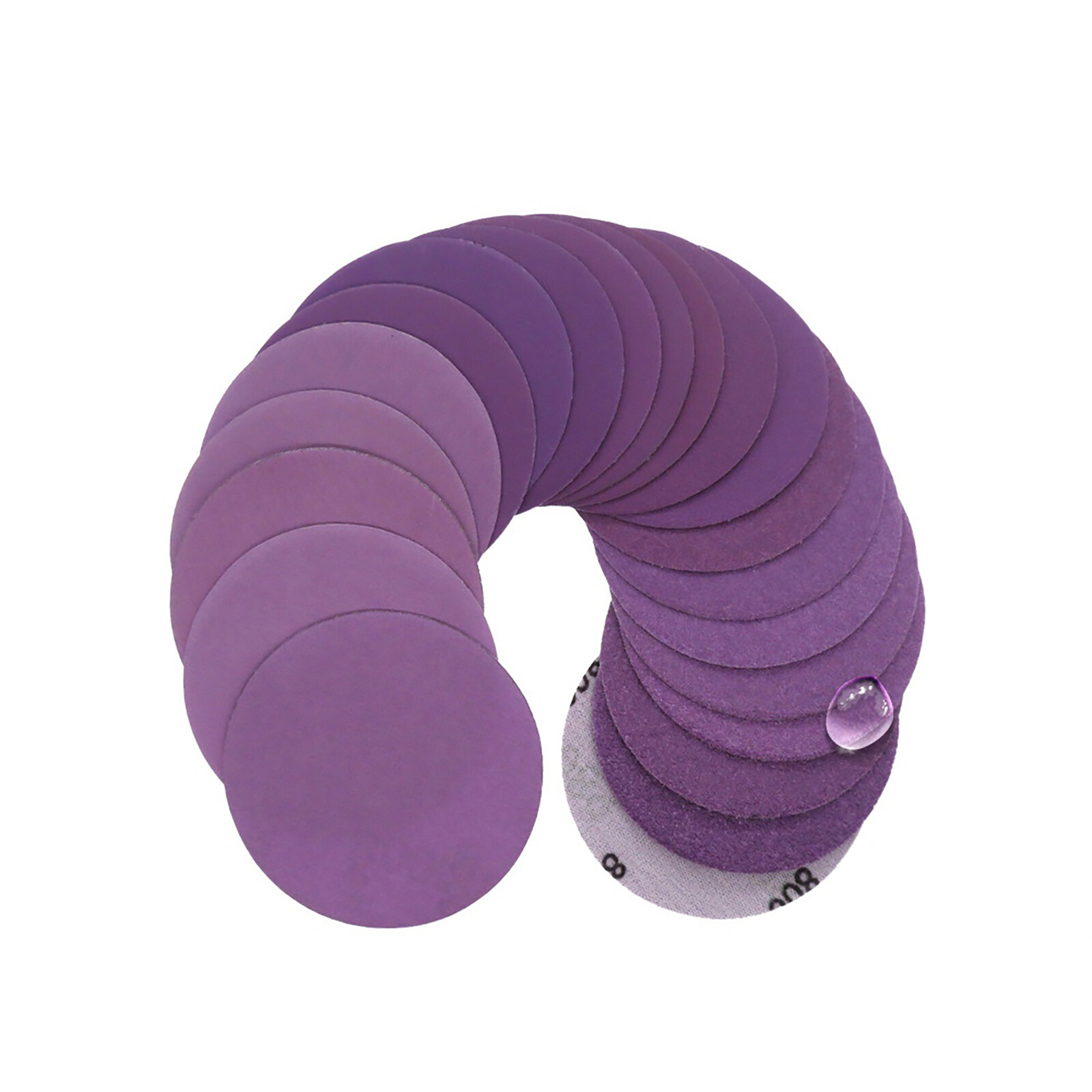 50mm 2 Inch Hook Loop Sanding Discs Pads 60-10000 Grit Round Wet & Dry Sandpaper