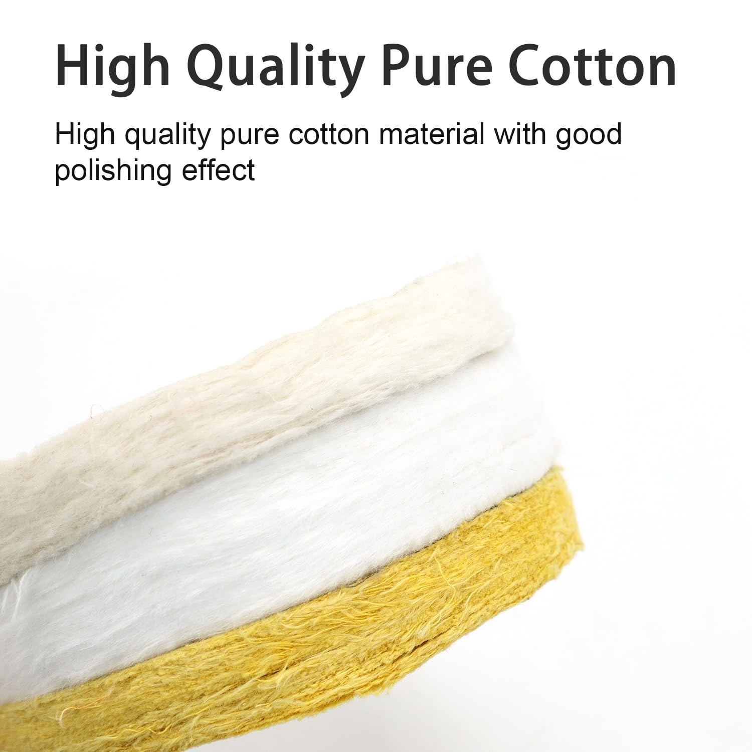 Buffing Polishing Wheels 6cm 5pcs Kit Multi Grit Medium Coarse Fine Rough Cotton