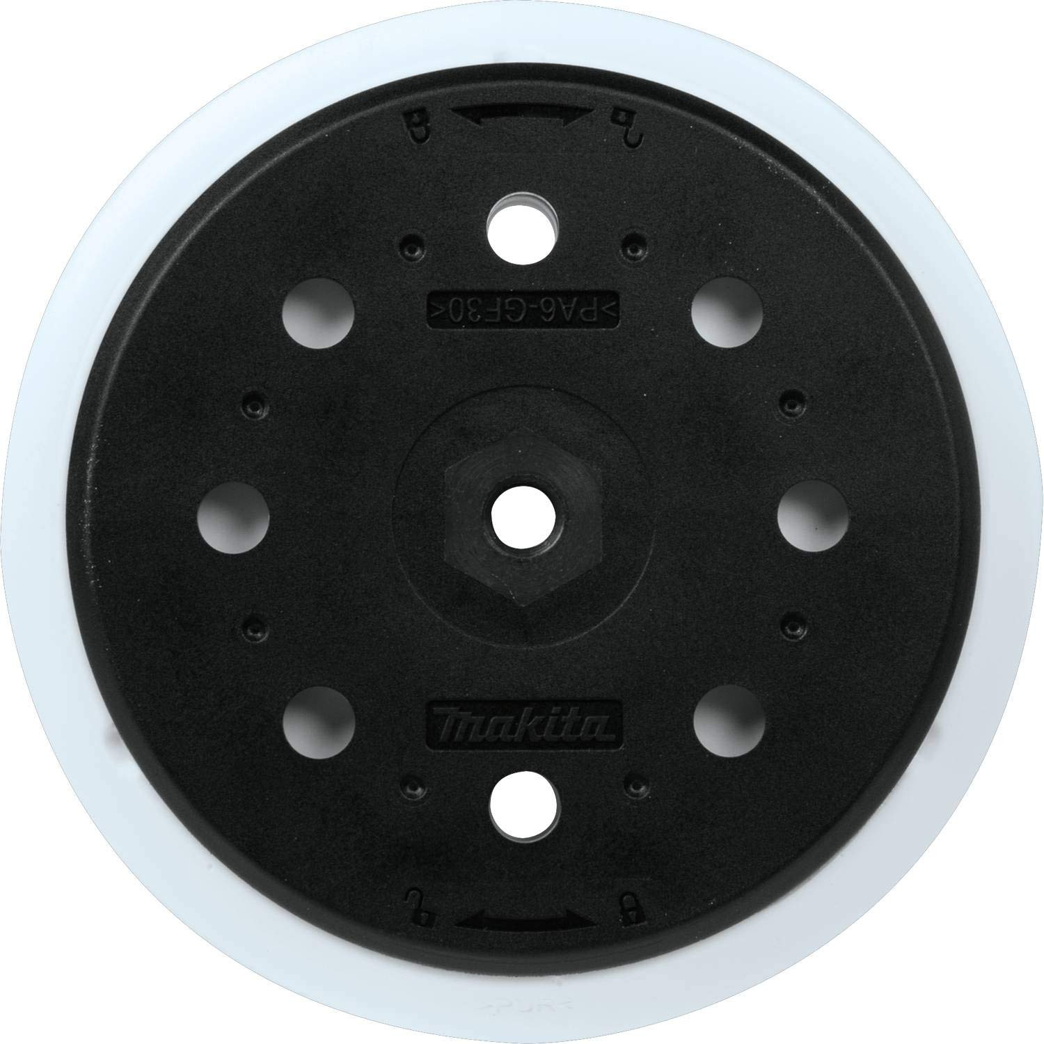 Makita 197314-7 6″ round Sanding Backing Pad, Hook & Loop, Soft