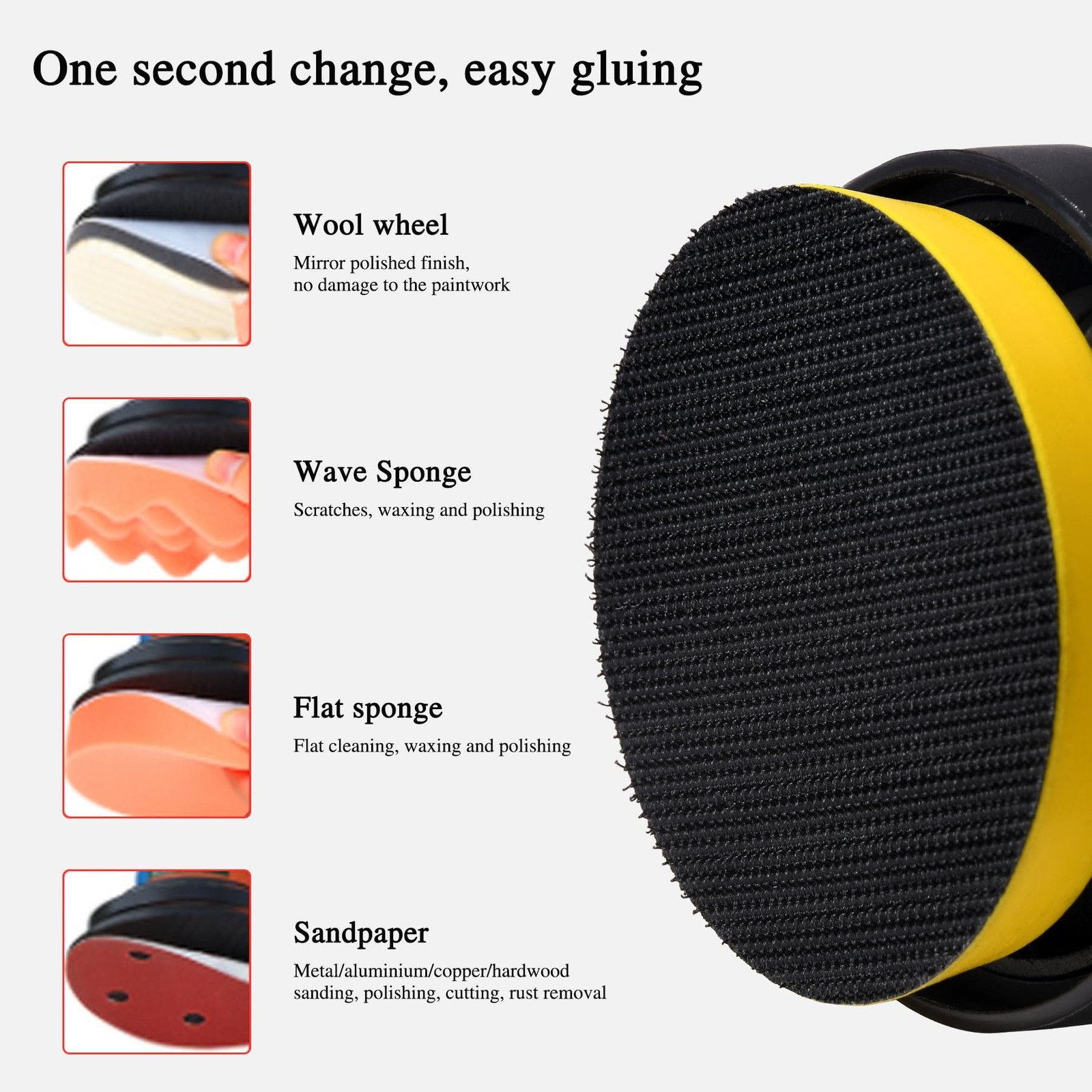 3inch Random Orbital Sander – Pneumatic Palm Sander For Wood, Composites,