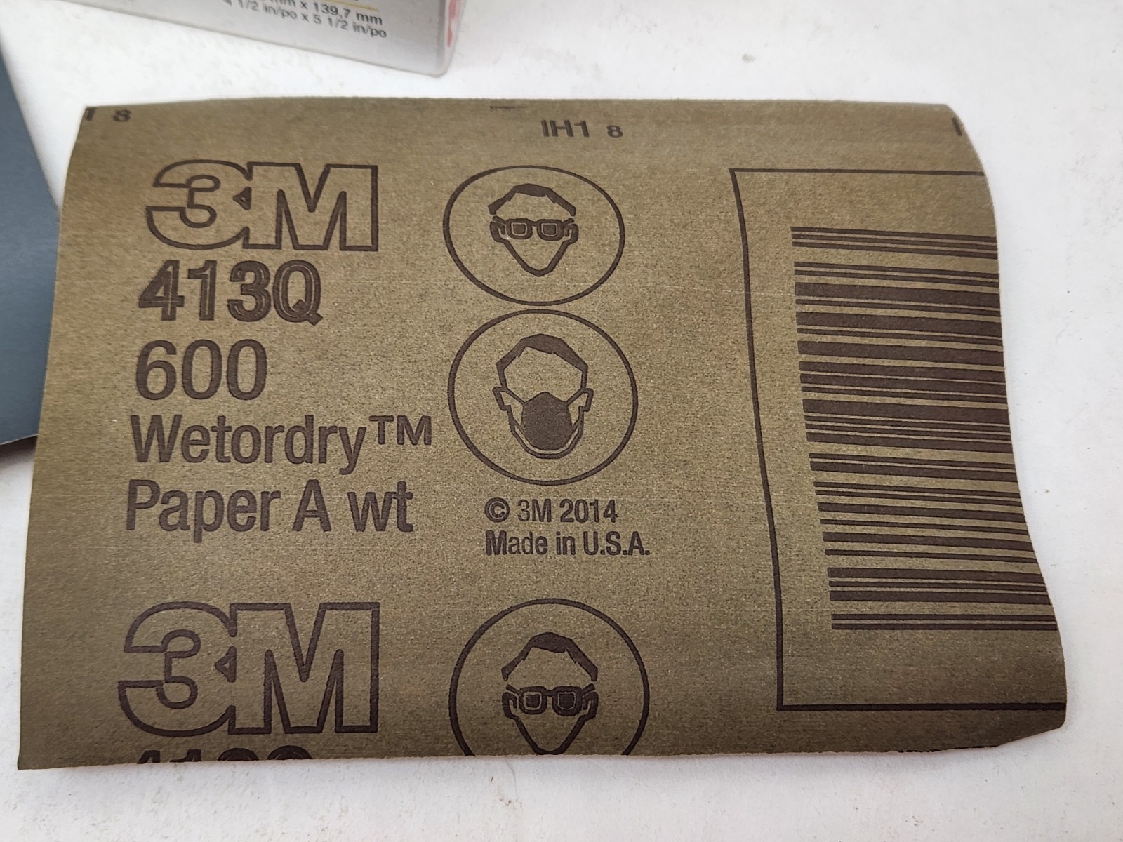 100 pcs 3M Wetordry 14945 Abrasive Sand Paper Sheets 413Q 600A Grit 4.5″ x 5.5″