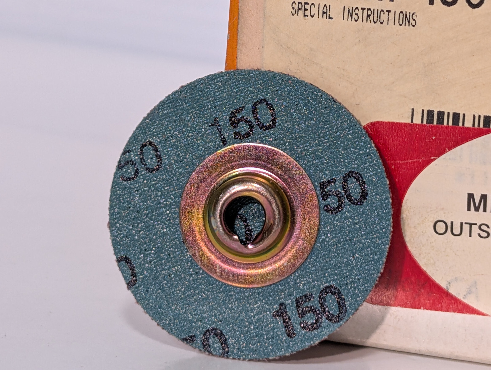 Standard Abrasives 100ct 522309 SOCATT Laminated Discs, 1-1/2″, 150 Grit, 2 Ply