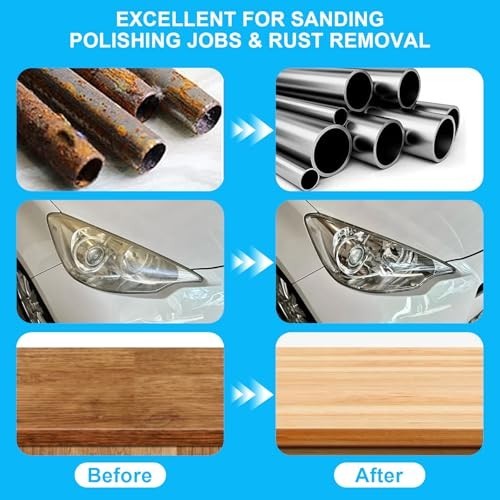 108Pcs 2″ Sanding Discs Set – Quick Change, Die Grinder Accessories for Rust & P