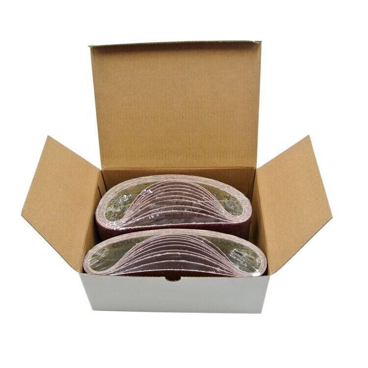 210PCS 3×21 in Sanding Belts 40 60 80 150 180 240 800 Grit Belt Sander Sandpaper