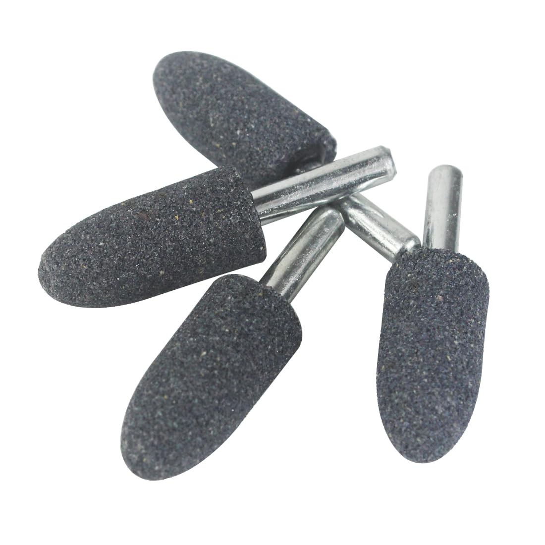Luo ke 16 mm Cone Shape Grinding Stone – 1/4″ Shank Aluminum Oxide Mounted Gr…