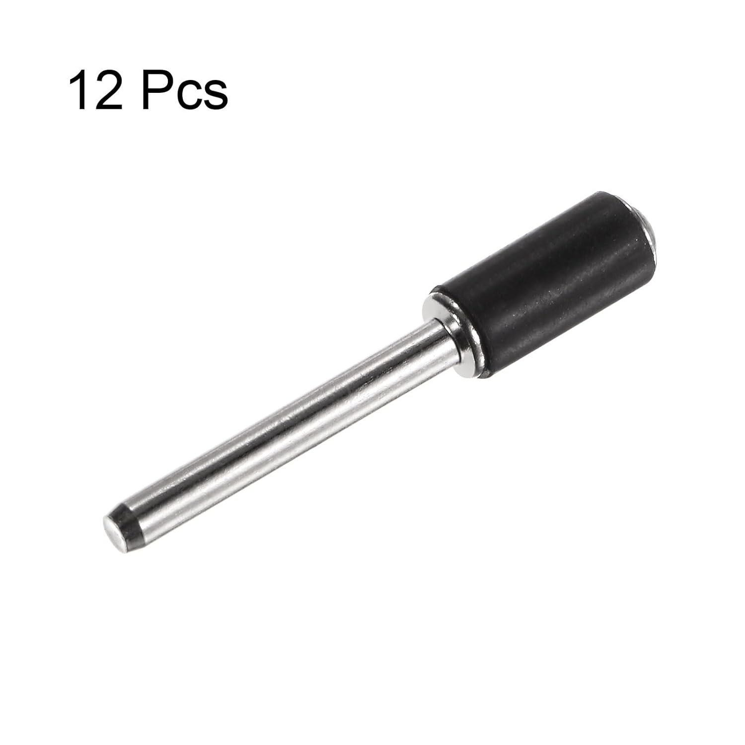 12Pcs 1/4 Inch Sanding Drum Rubber Mandrels 1/8 Inch Shank Sanding Sleeve Holder