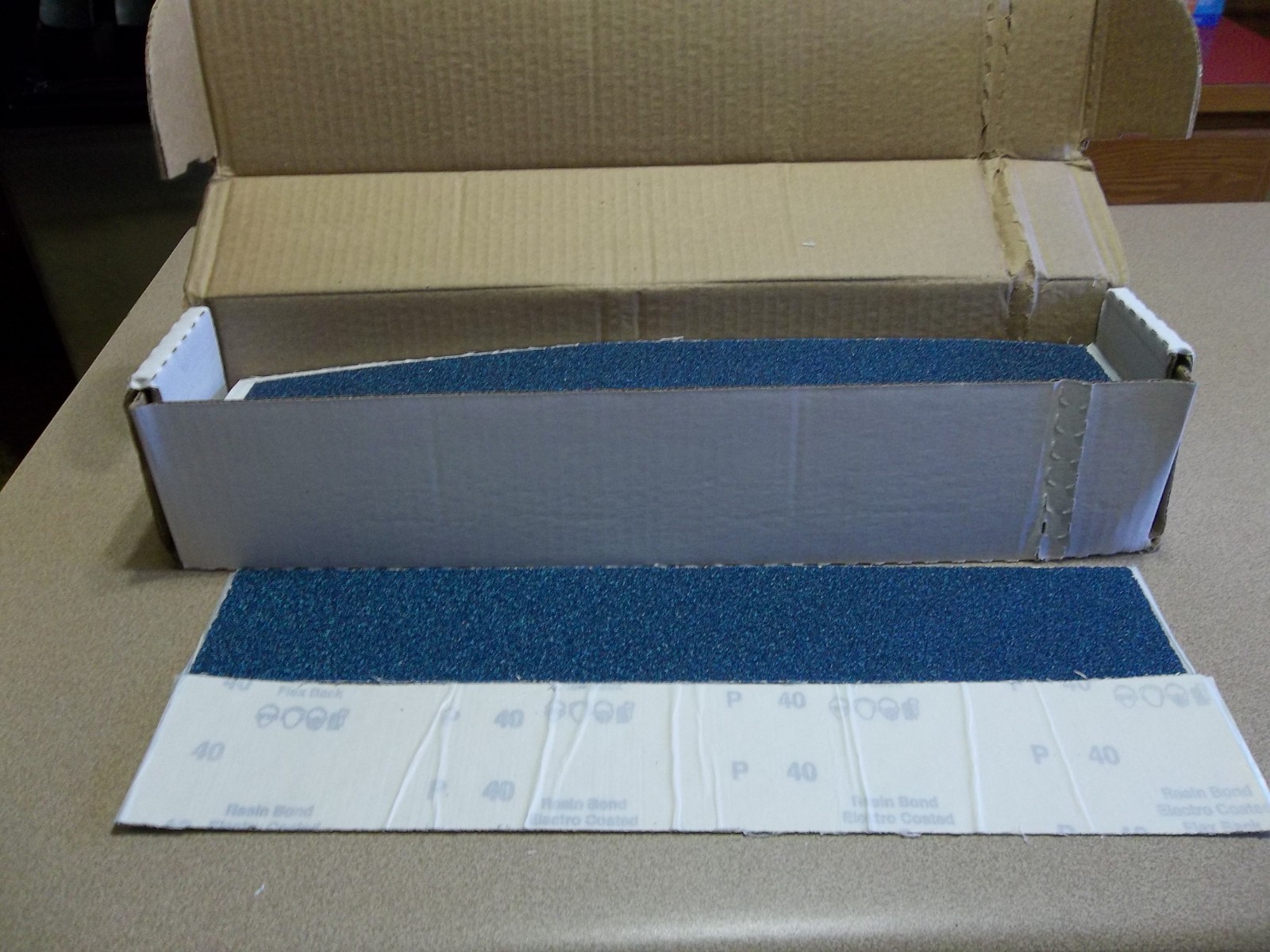 Sungold Abrasives 65503 2.75″ X 16.5″ Stick-on 40 Grit 50 pcs. FREE SHIP!
