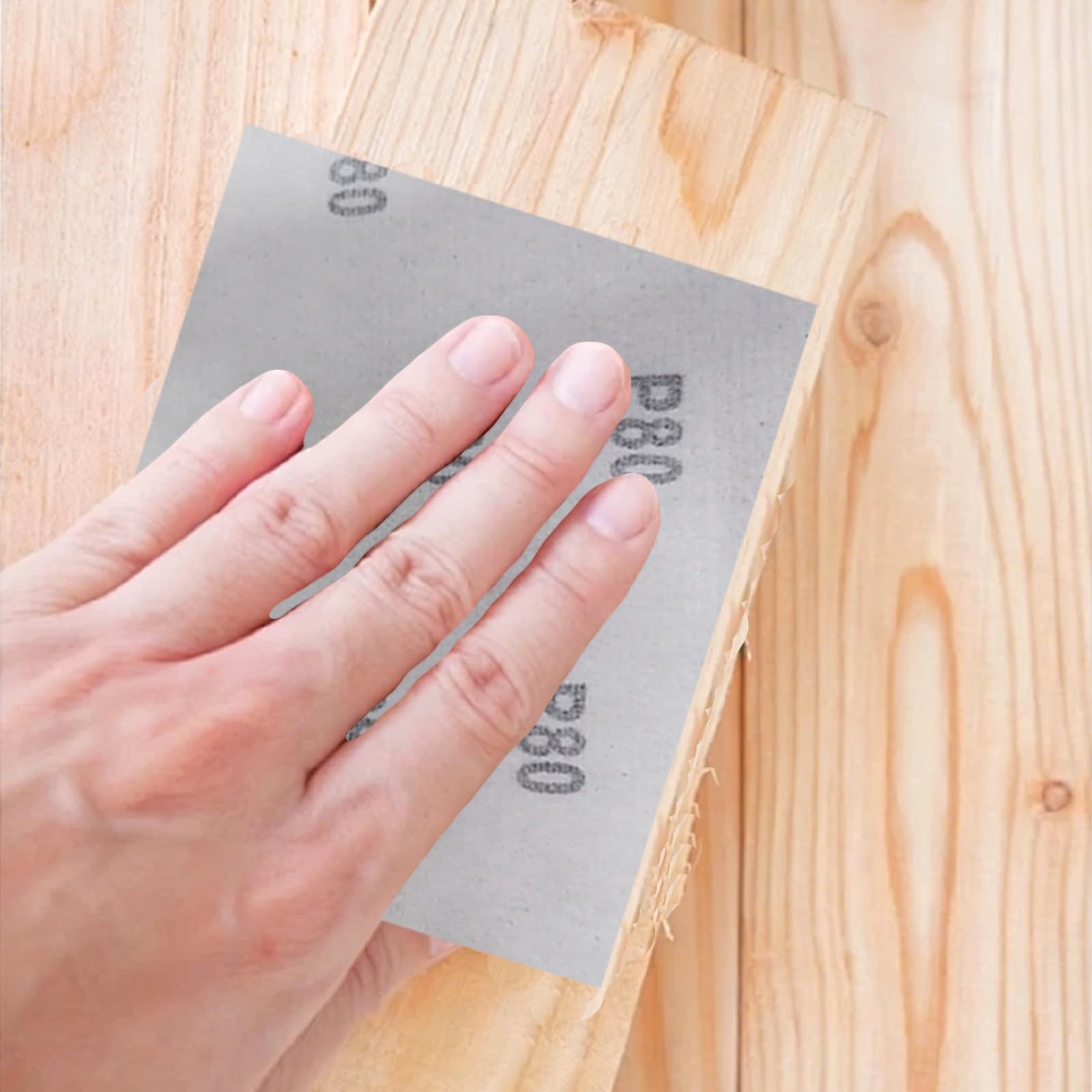 50 Pcs 1/4 Sheet Sandpaper for Palm Sander, 5.5″ x 4.5″ Premium Sand Paper 80